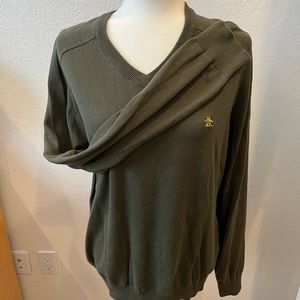 Penguin 100% Cotton V-neck knit Sweater - mens